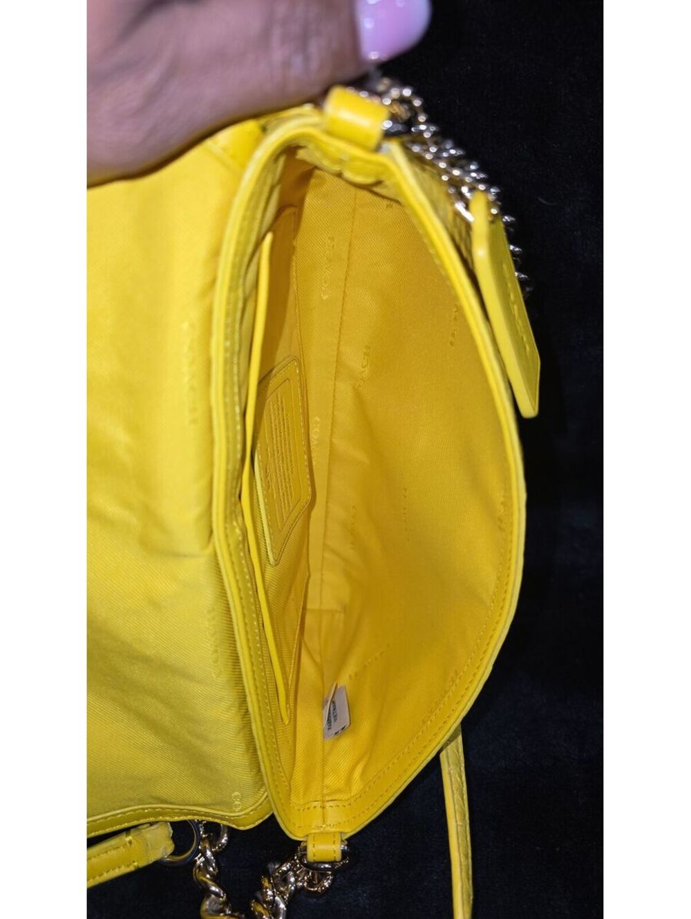 78. Coach 2015 Crosstown Crossbody In Embossed Python Leather - Picture 7 of 8